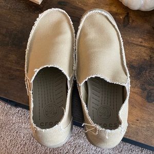 Mens size 12 canvas crocs- NEVER WORN